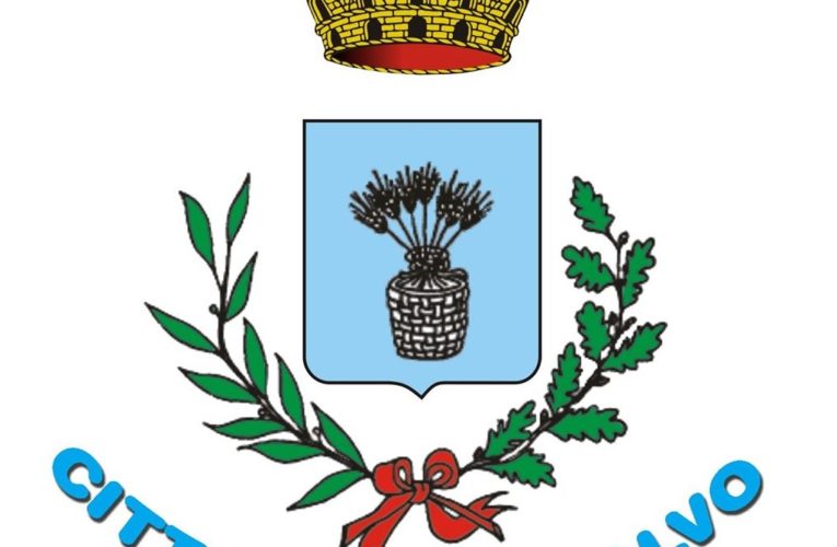 Il blu colora la facciata del Comune di San Salvo