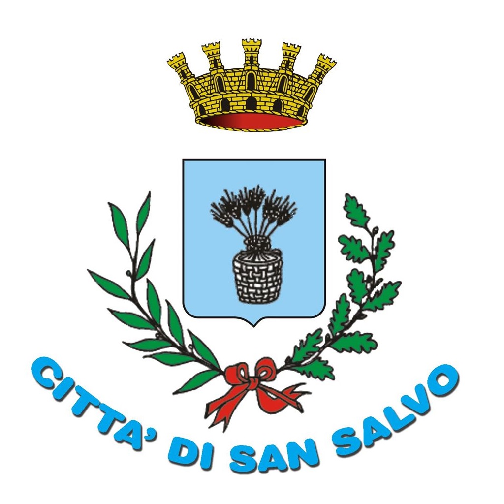 Il blu colora la facciata del Comune di San Salvo foto