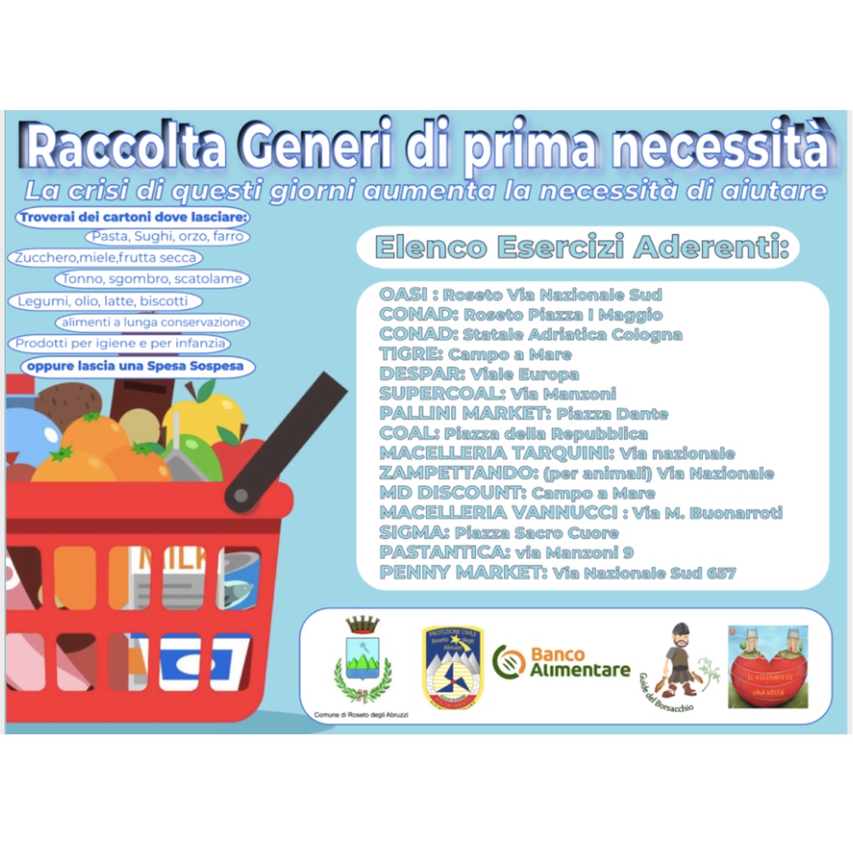 La solidarietà a Roseto degli Abruzzi foto