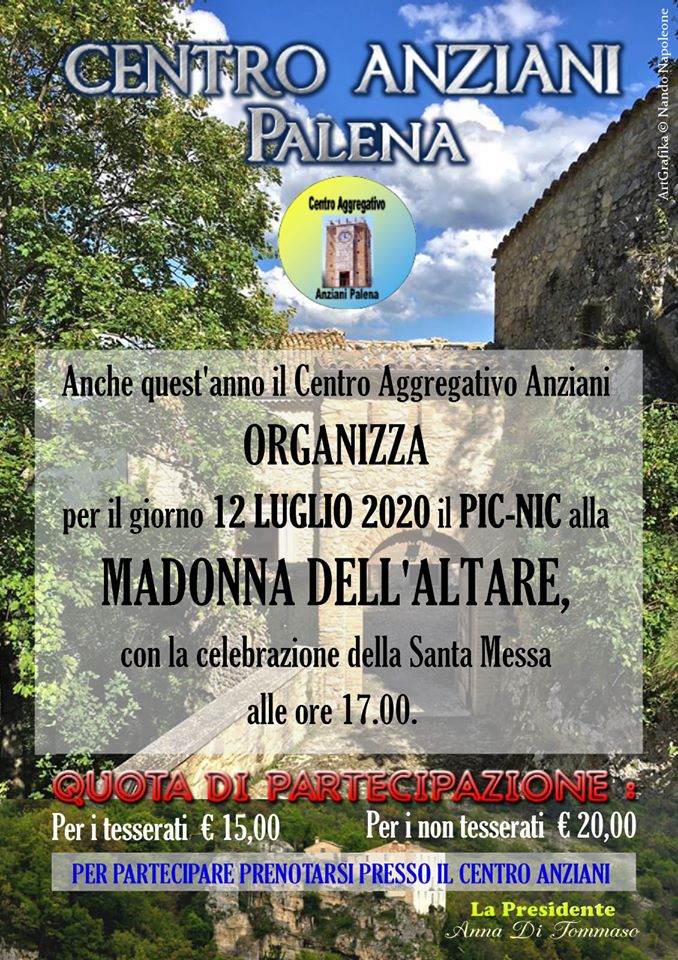 Pellegrinaggio Madonna dell'Altare locandina