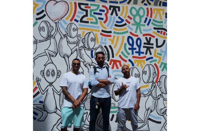 Montesilvano: inaugurato il murales di Raul 33 e Zot 19