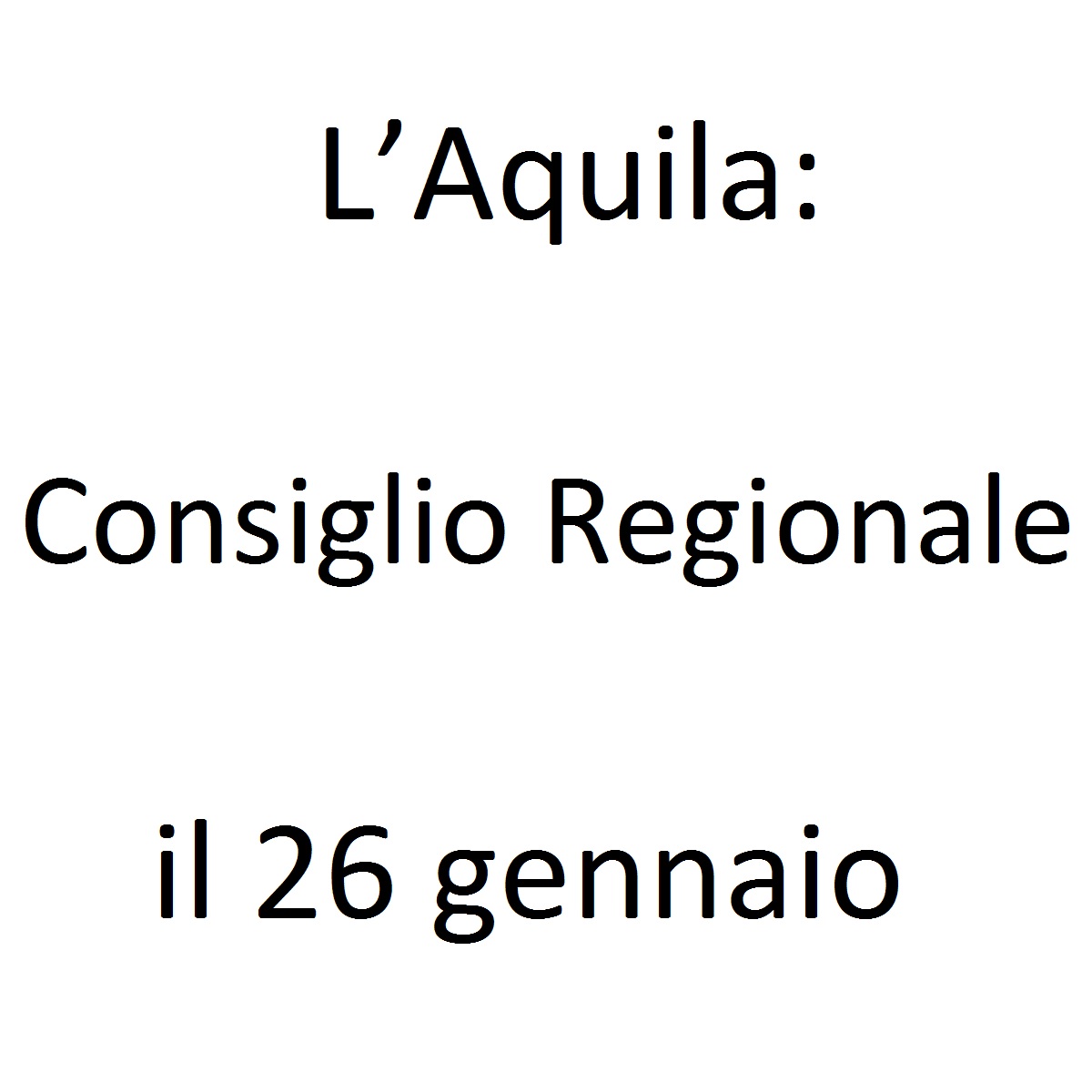 L’Aquila Consiglio Regionale il 26 gennaio 2020 foto