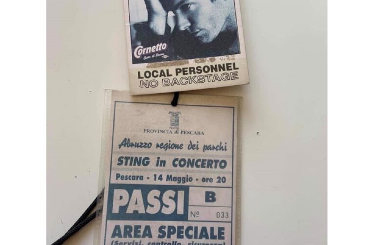 14 maggio 1996: Sting si esibisce a Pescara