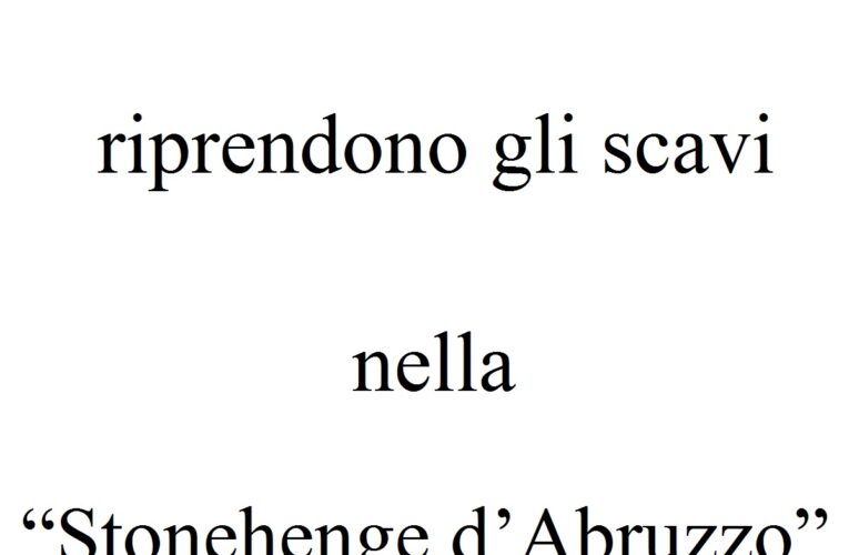 Fossa: riprendono scavi nella Stonehenge d’Abruzzo