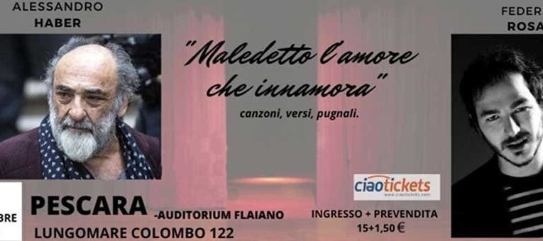 Haber e Rosati il 18 settembre 2021 al Flaiano di Pescara