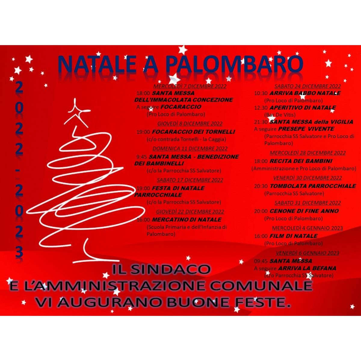 Natale a Palombaro calendario completo eventi