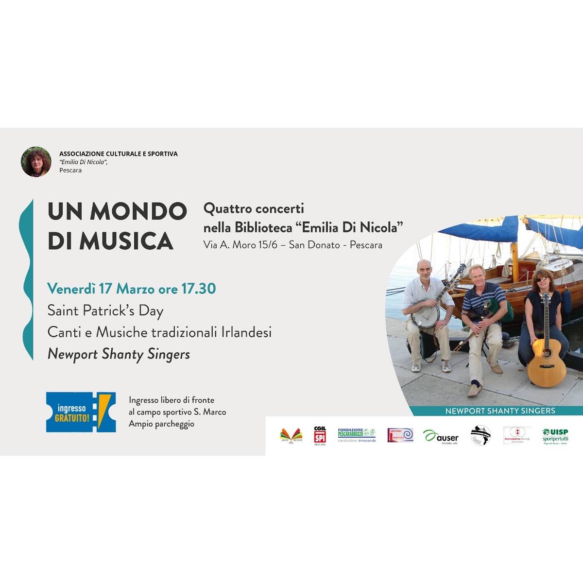 Newport Shanty Singers presso la Biblioteca Emilia Di Nicola a Pescara 17 marzo 2023 · Abruzzo Oggi