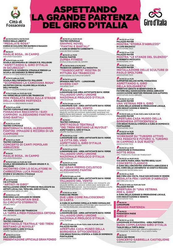 Fossacesia Giro d'Italia eventi