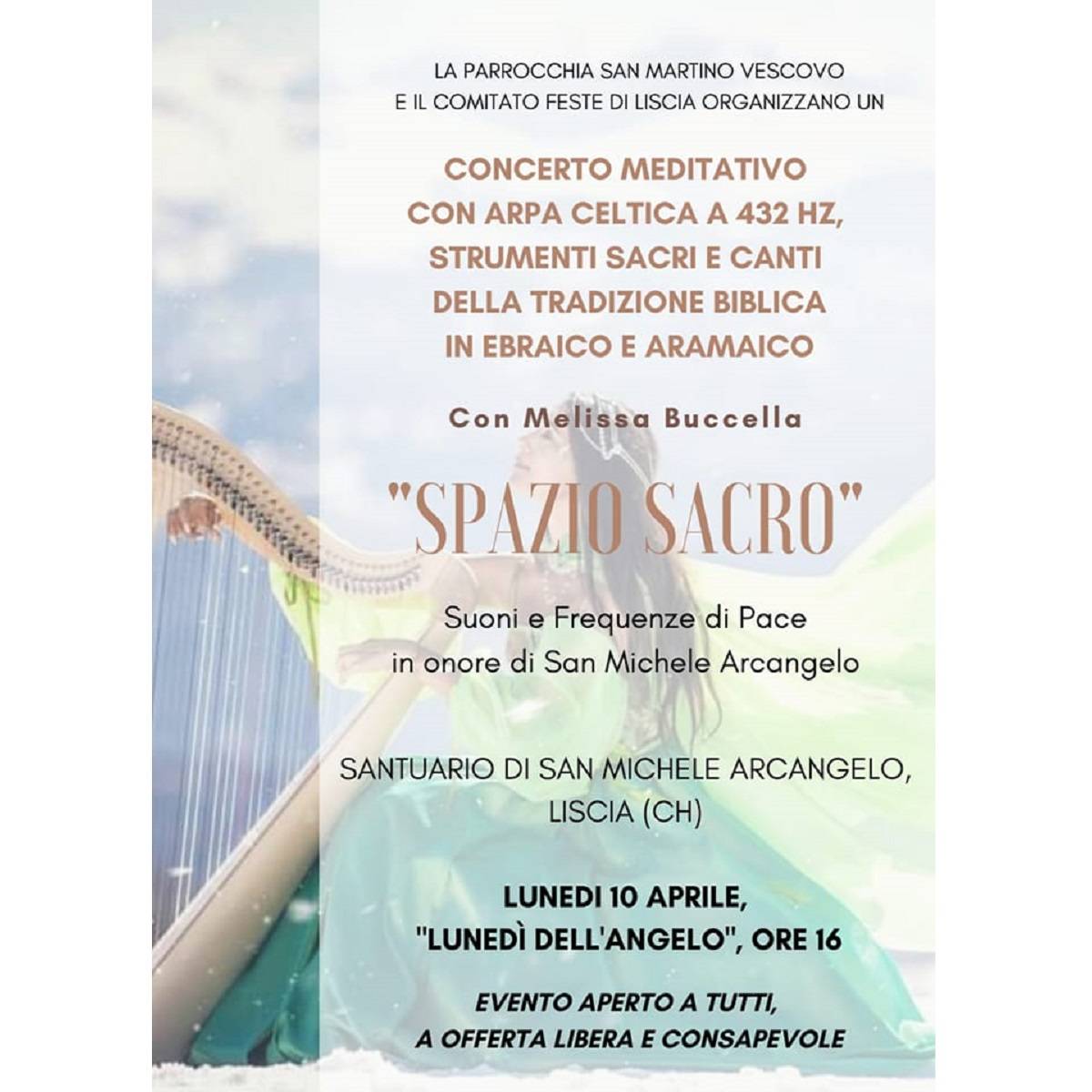 Liscia Concerto con arpa celtica a 432 Hz