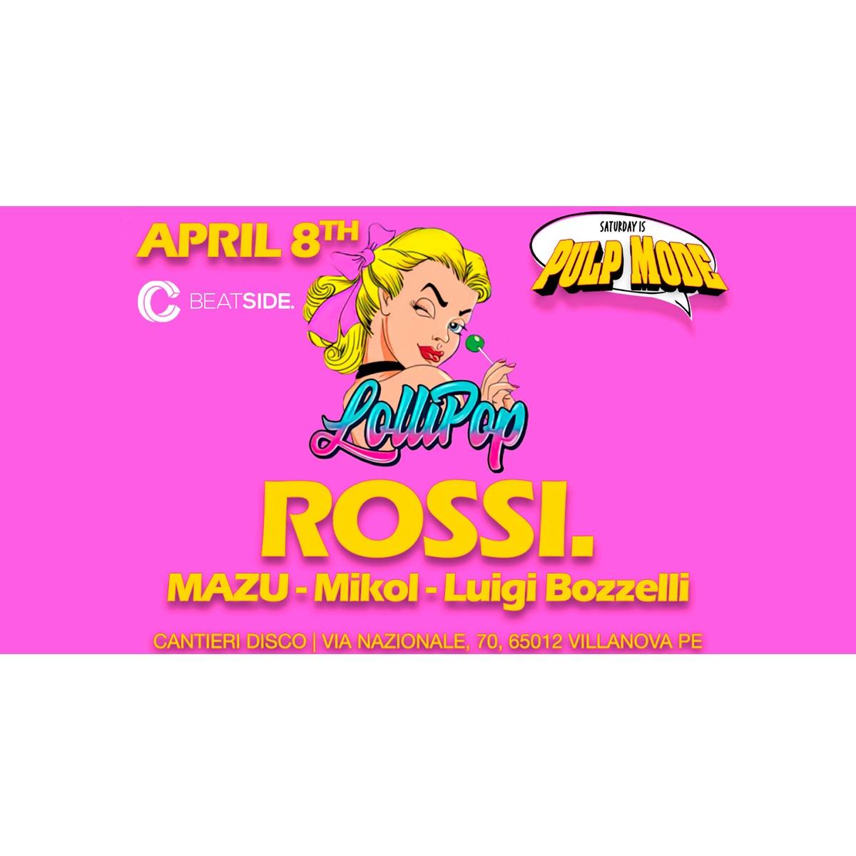 Pulp Mode - Rossi. presso Cantieri Disco a Cepagatti sabato 8 aprile 2023 foto