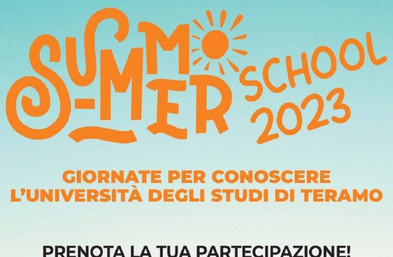 Università di Teramo: Summer School dal 17 al 21 luglio 2023