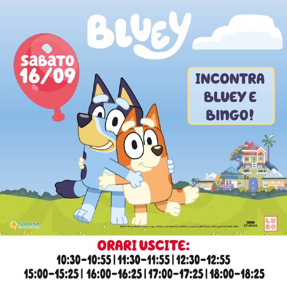 Meet&Greet con Bluey e Bingo al Città Sant'Angelo Village Outlet
