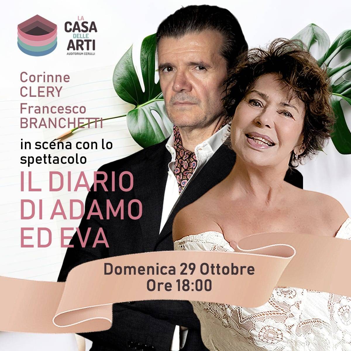 Corinne Clery e Francesco Branchetti ne Il Diario di Adamo ed Eva 29 Ottobre 2023 foto