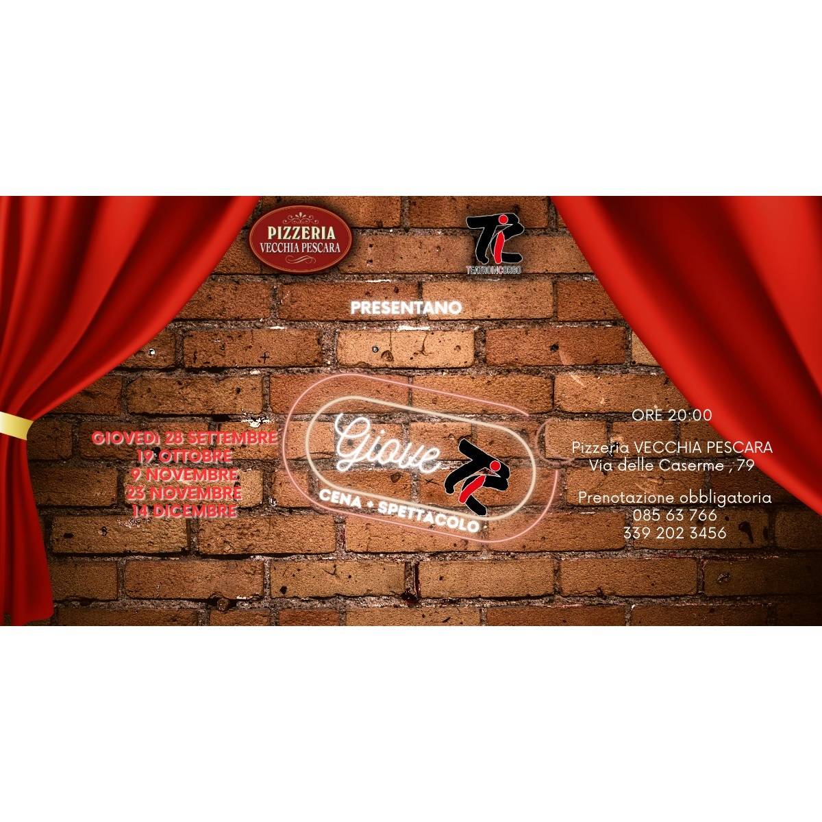 Giovetic - Cena&Improvvisazione presso Pizzeria Vecchia Pescara a Pescara 19 ottobre 2023 foto