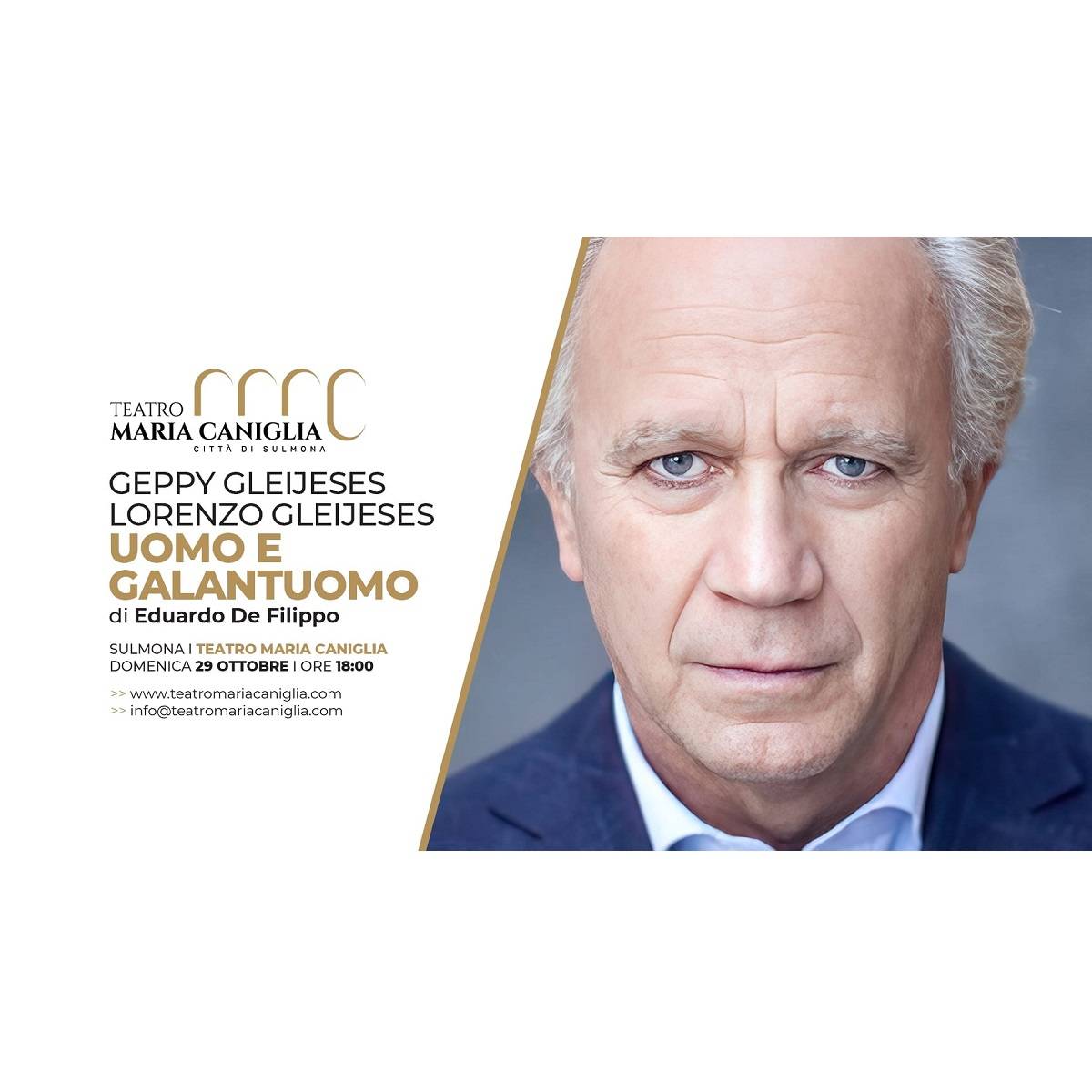 Uomo e Galantuomo di Eduardo De Filippo a Sulmona 29 ottobre 2023 foto