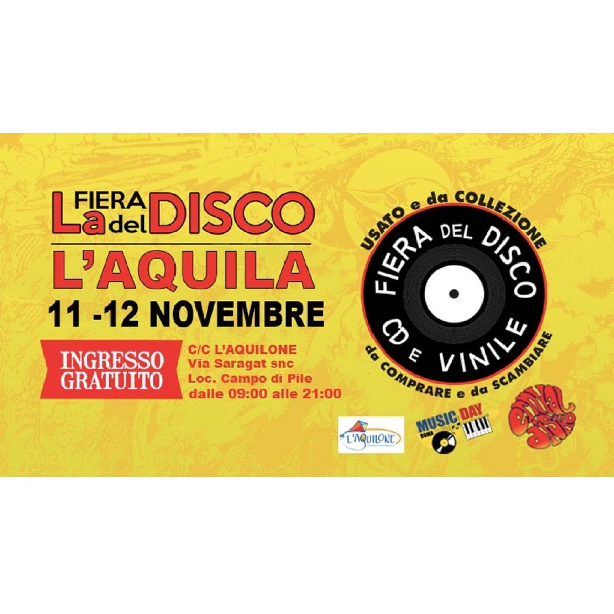 2° Fiera del disco, cd e vinile a L’Aquila 11 e 12 novembre 2023 foto