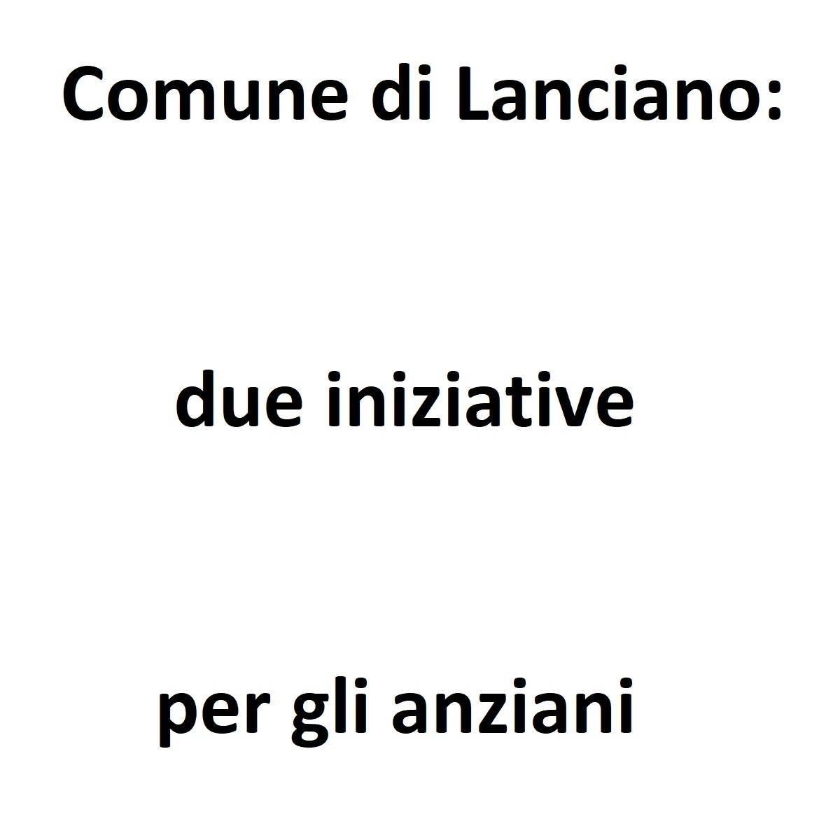 Comune di Lanciano due iniziative per gli anziani