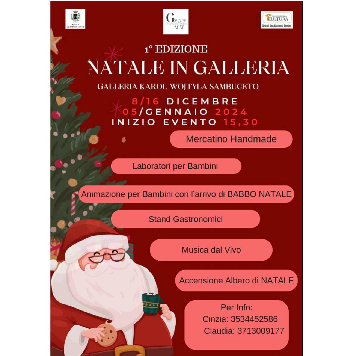 1a edizione Natale in Galleria presso la Galleria Karol Vojtyla 5 gennaio 2024 foto