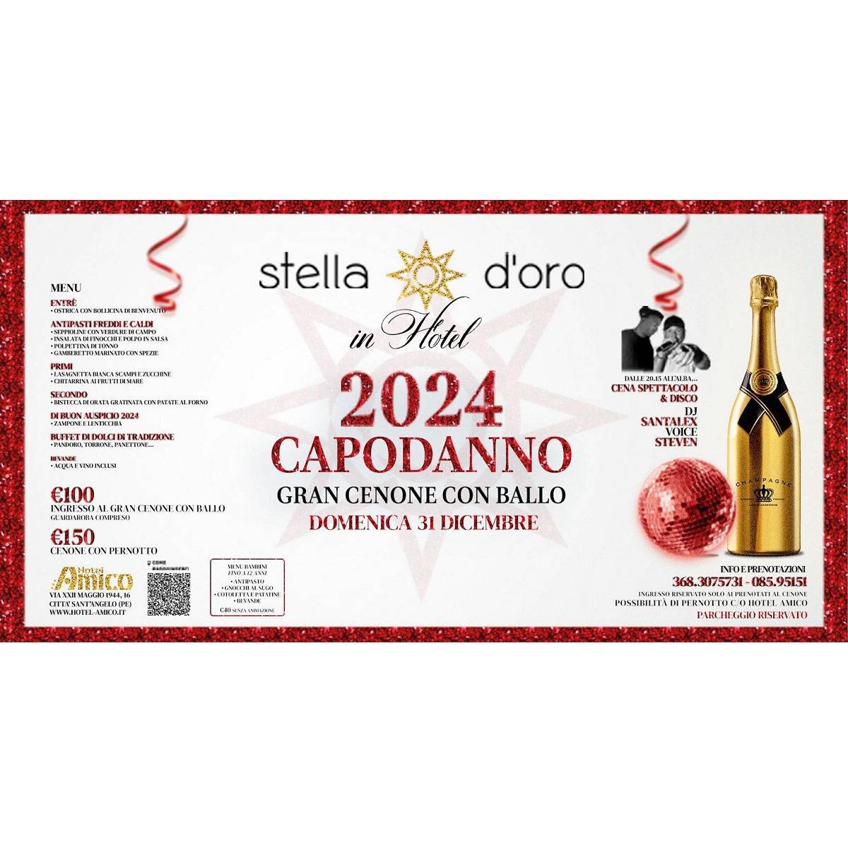 Capodanno 2024 presso l'Hotel Amico a Città Sant’Angelo foto