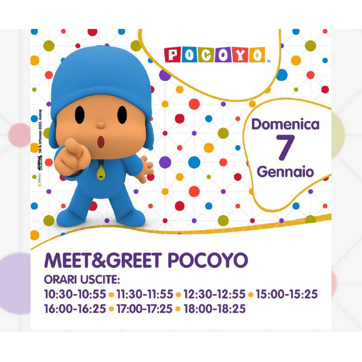 La Befana e Pocoyo al Città Sant'Angelo Village Outlet foto
