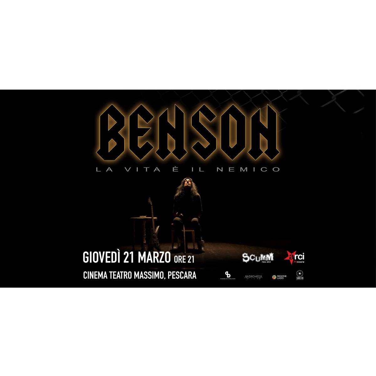 Proiezione di Benson - La vita è il nemico presso il Cinema Massimo a Pescara 21 marzo 2024 foto