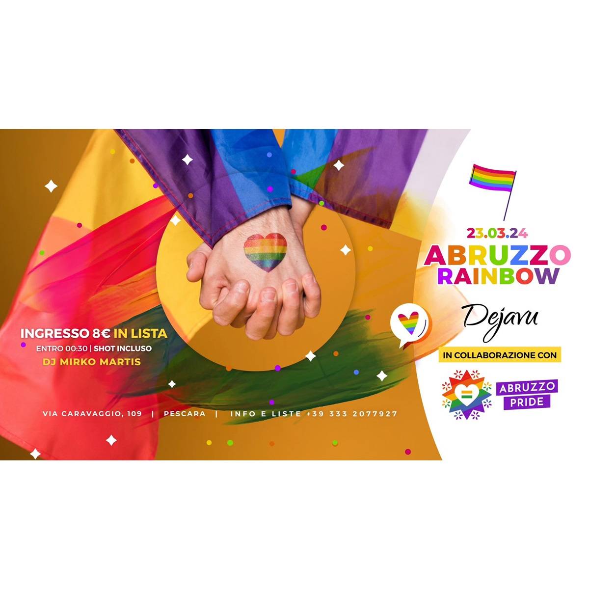 Dejavu & Abruzzo Pride presso il Bamboo Club a Pescara 23 marzo 2024 foto