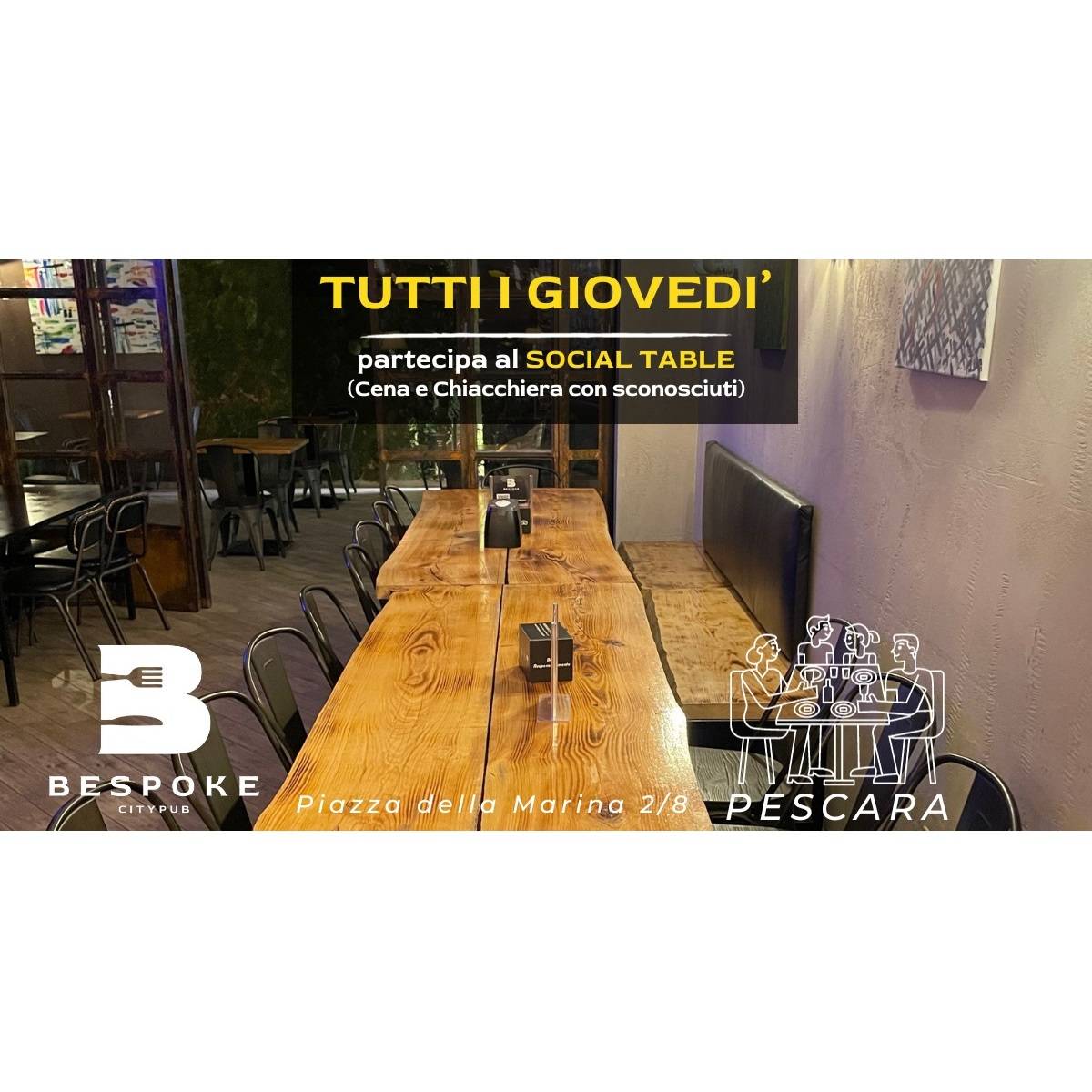 Social Table Pescara presso Bespoke CityPub a Pescara 28 marzo 2024 foto