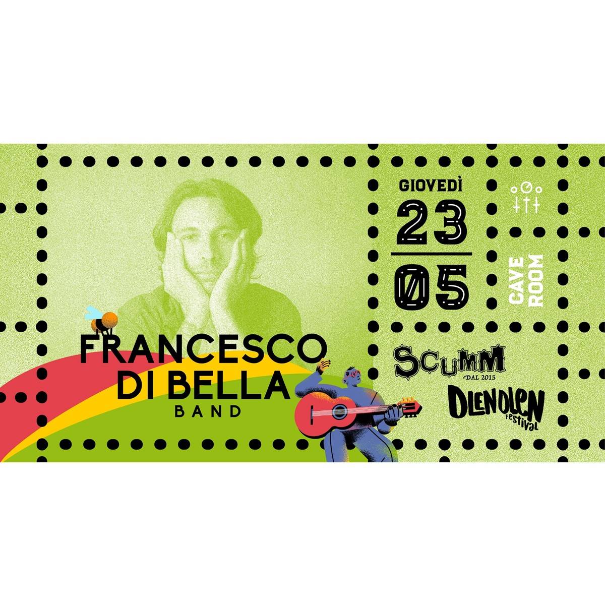 Francesco Di Bella presso la Cave Room dello Scumm a Pescara 23 maggio 2024 foto