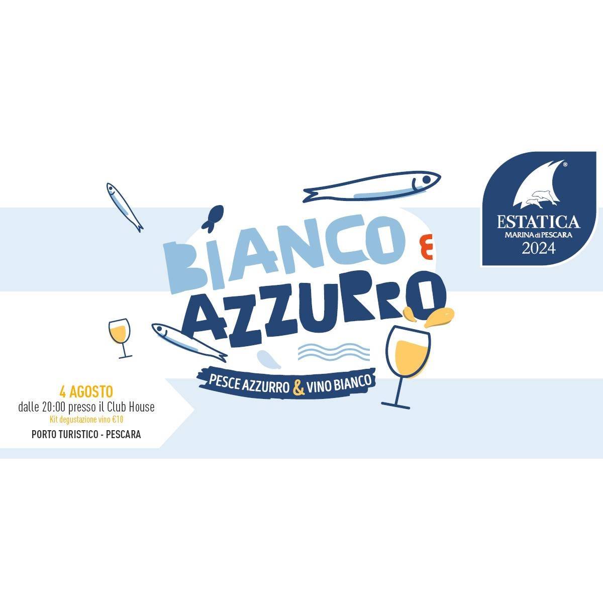 Bianco e azzurro presso il Porto Turistico Marina di Pescara 4 agosto 2024 foto