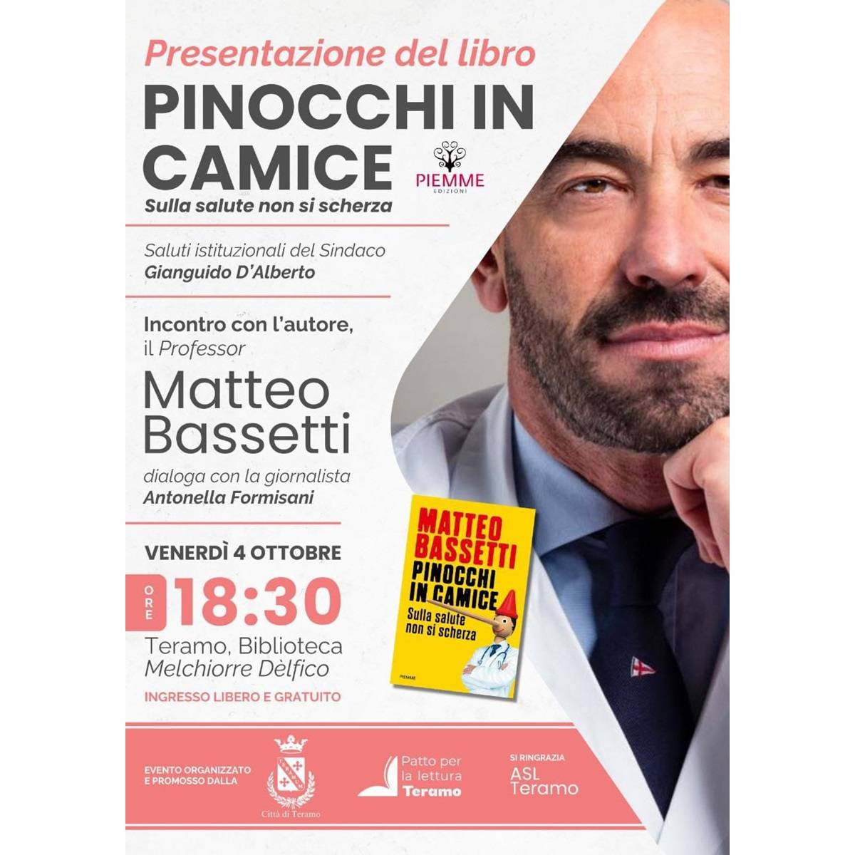 Presentazione del libro Pinocchi in Camice 4 ottobre 2024 foto
