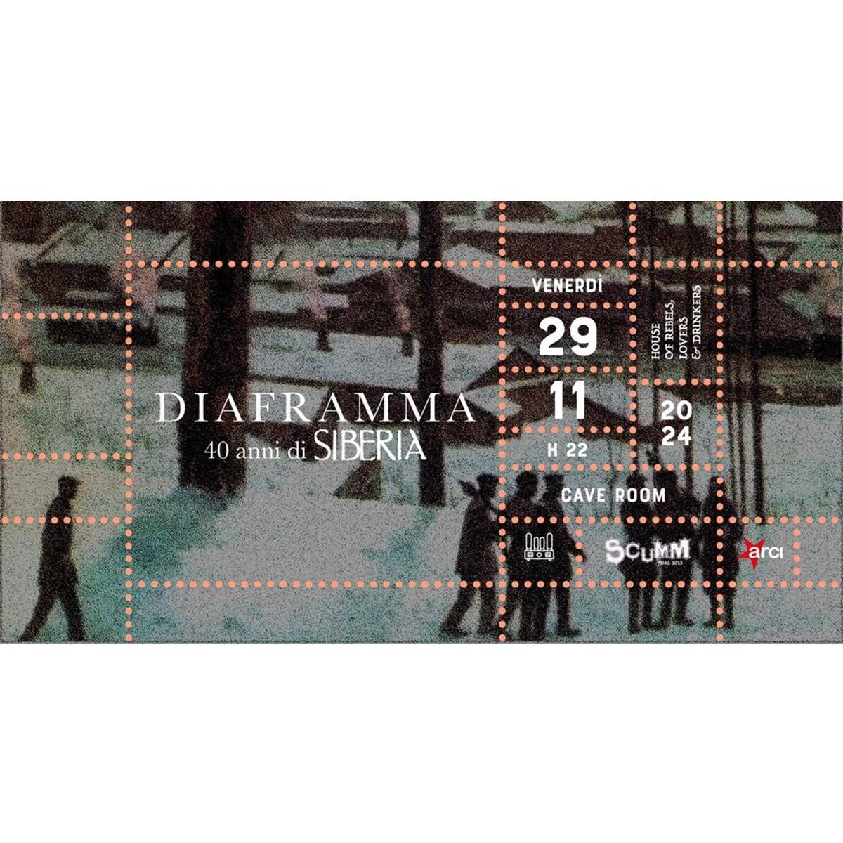 Diaframma concerto speciale 40 anni di Siberia live presso lo Scumm a Pescara venerdì 29 ottobre 2024 foto