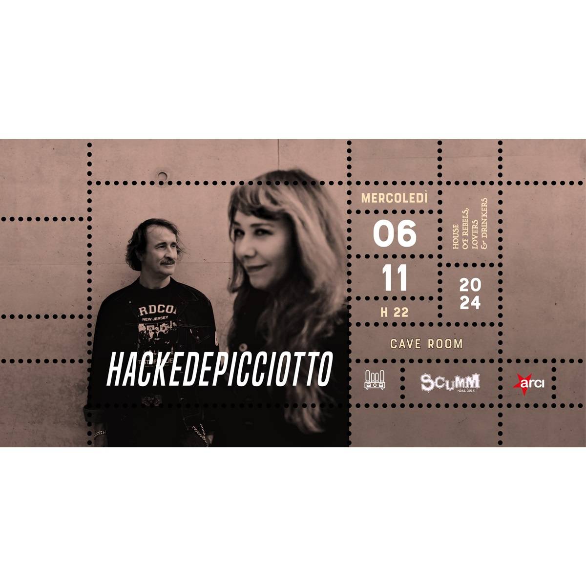 HackeDepicciotto (GER) live presso la Cave Room dello Scumm a Pescara 6 novembre 2024 foto