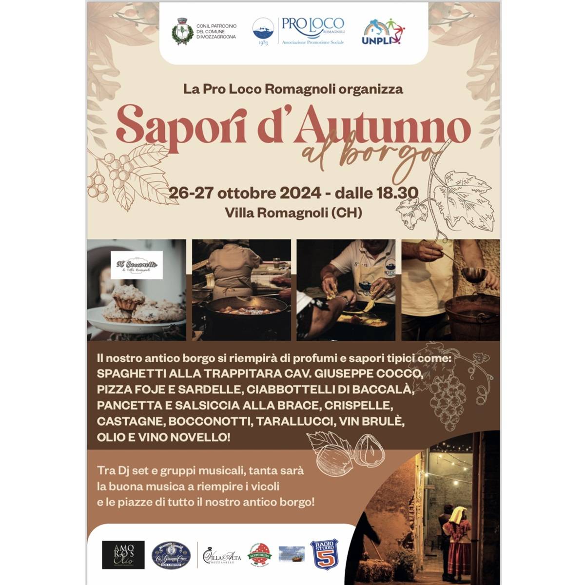 Sapori d'Autunno al Borgo a Villa Romagnoli 26 e 27 ottobre 2024 foto