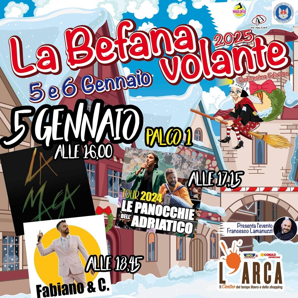 La Befana Volante 2025 – Musica e Spettacolo al Centro L'Arca foto