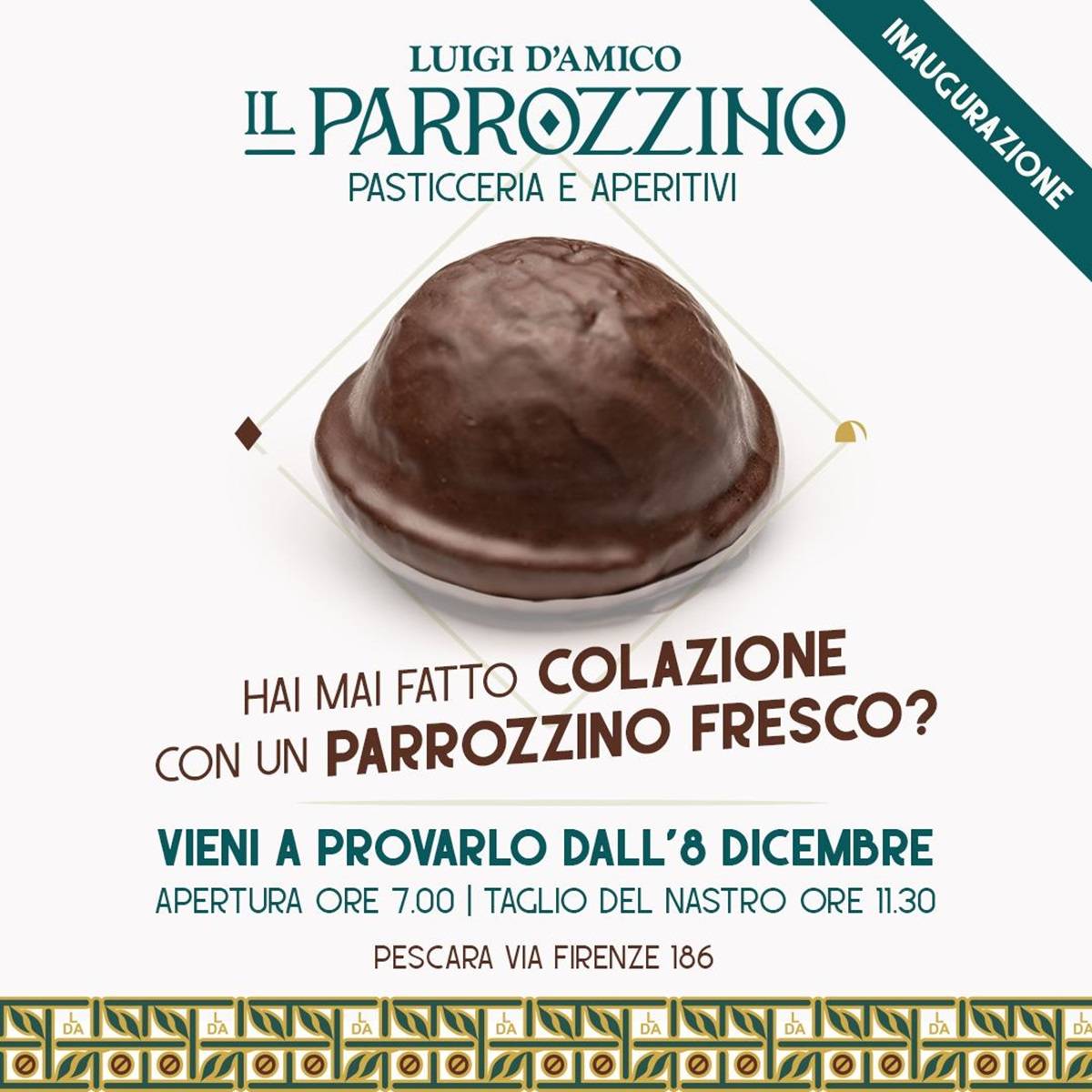 Luigi D'Amico - il parrozzino pasticceria e aperitivi a Pescara domenica 8 dicembre 2024 foto