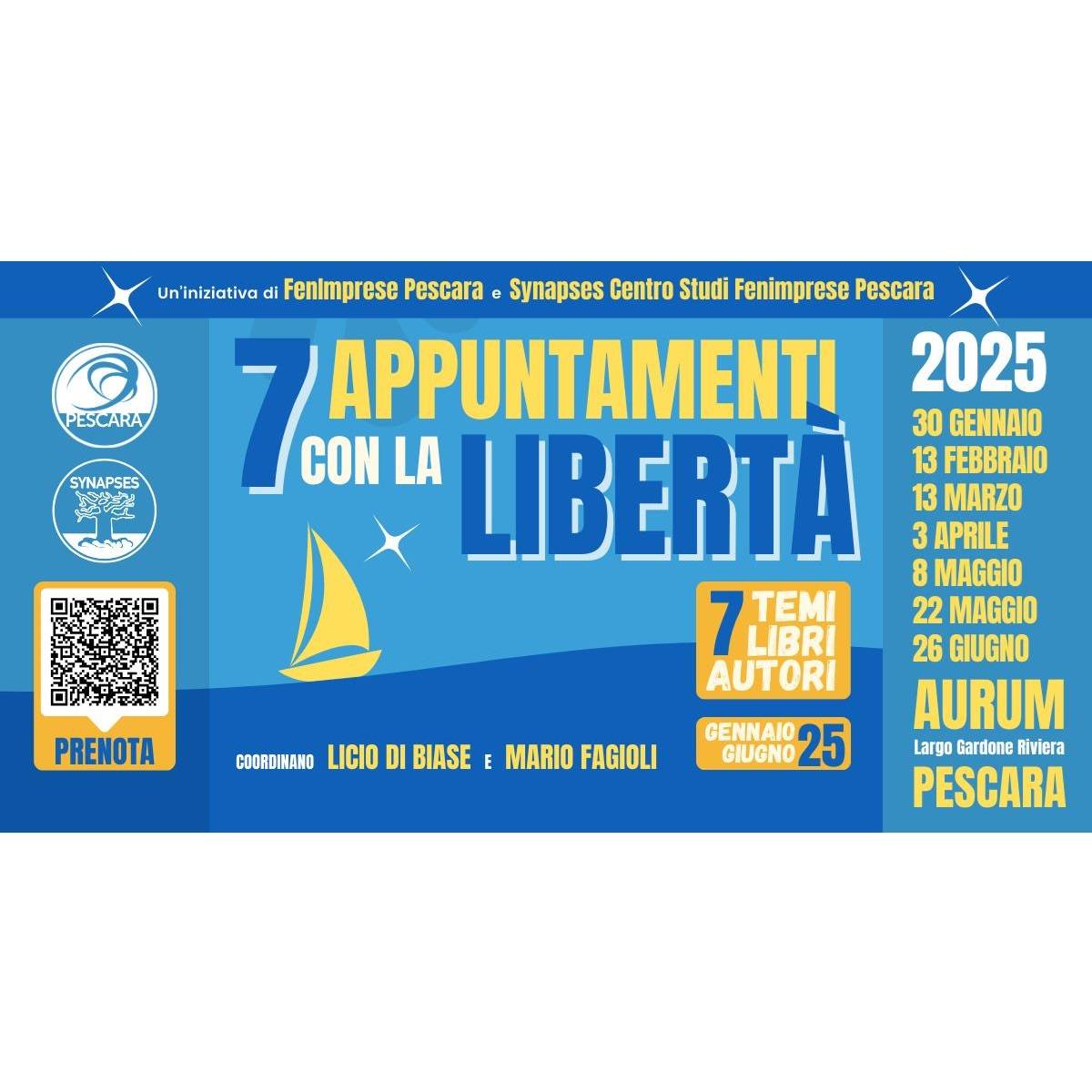 7 Appuntamenti con la Libertà presso l'Aurum - La fabbrica delle idee a Pescara 13 febbraio 2025 foto