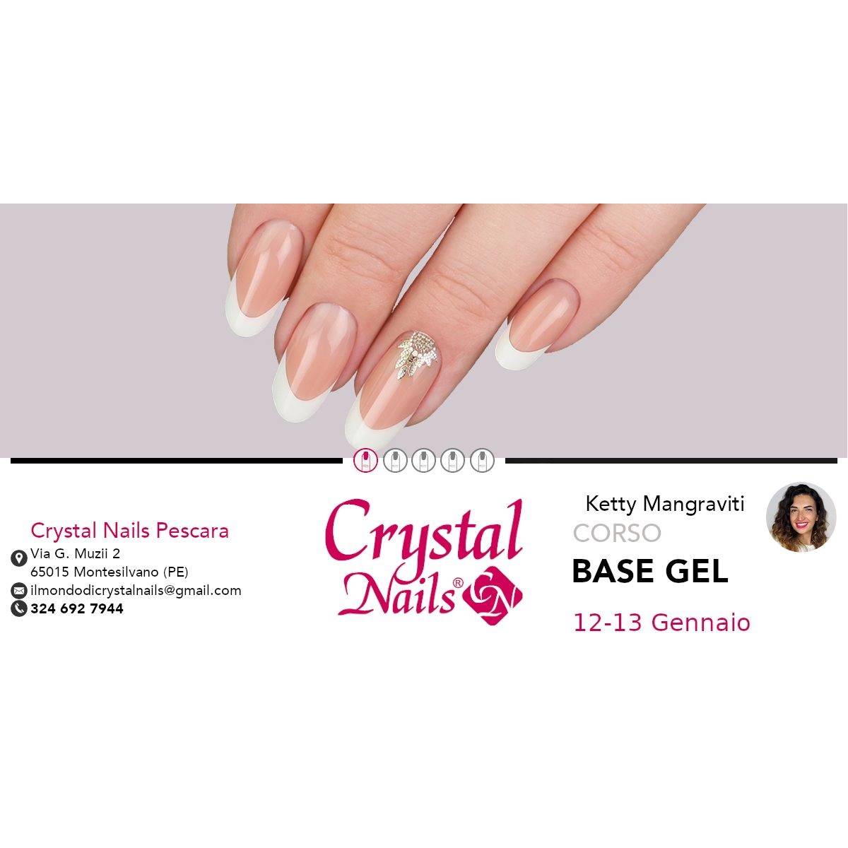 Corso Base Gel presso Crystal Nails Pescara a Montesilvano 12 e 13 gennaio 2025 foto