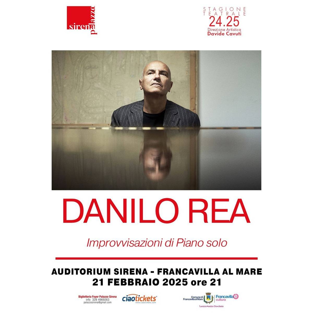 Danilo Rea - Improvvisaizoni Piano Solo a Francavilla al Mare 21 febbraio 2025 foto