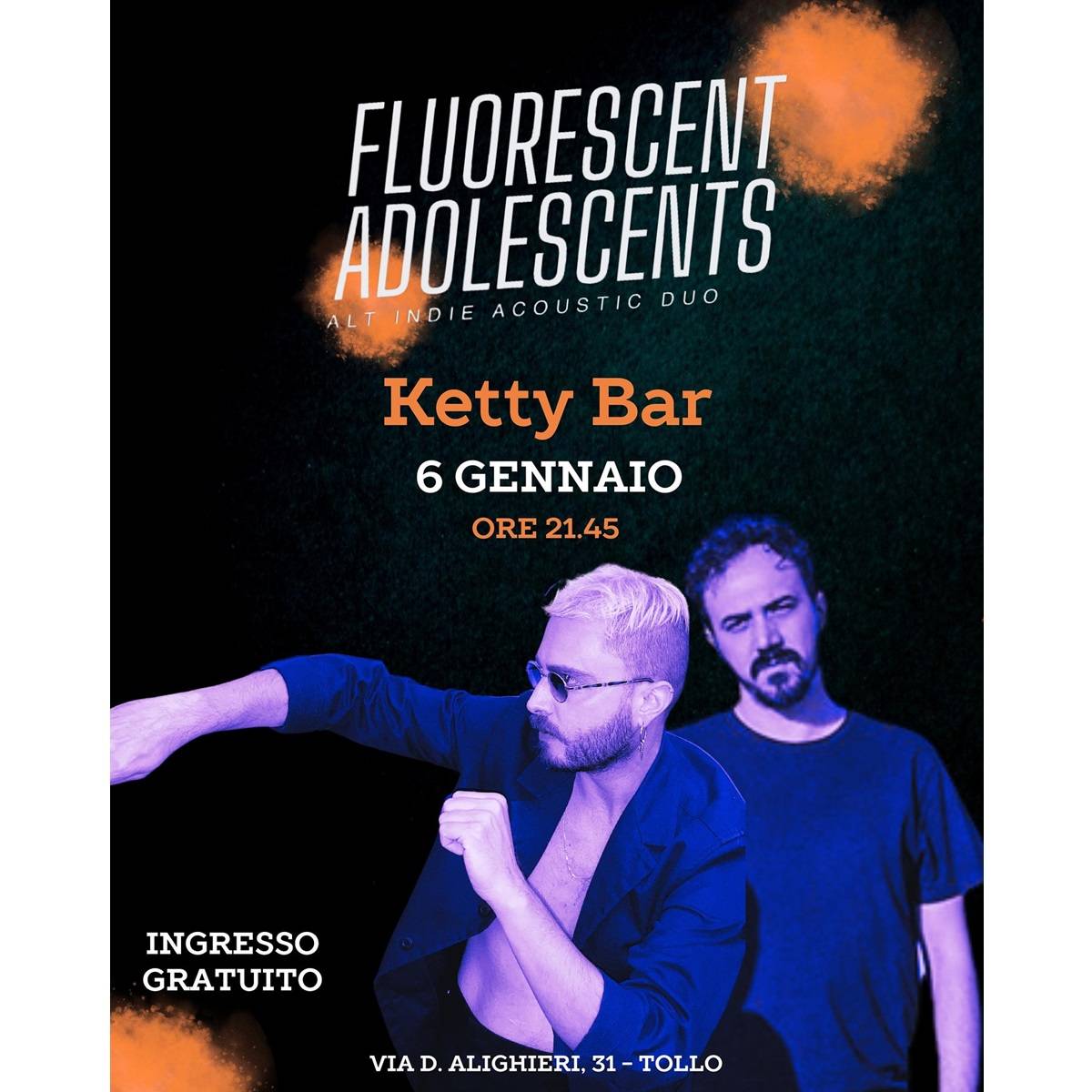 Fluorescent Adolescents presso il Ketty Bar a Tollo 6 gennaio 2025 foto