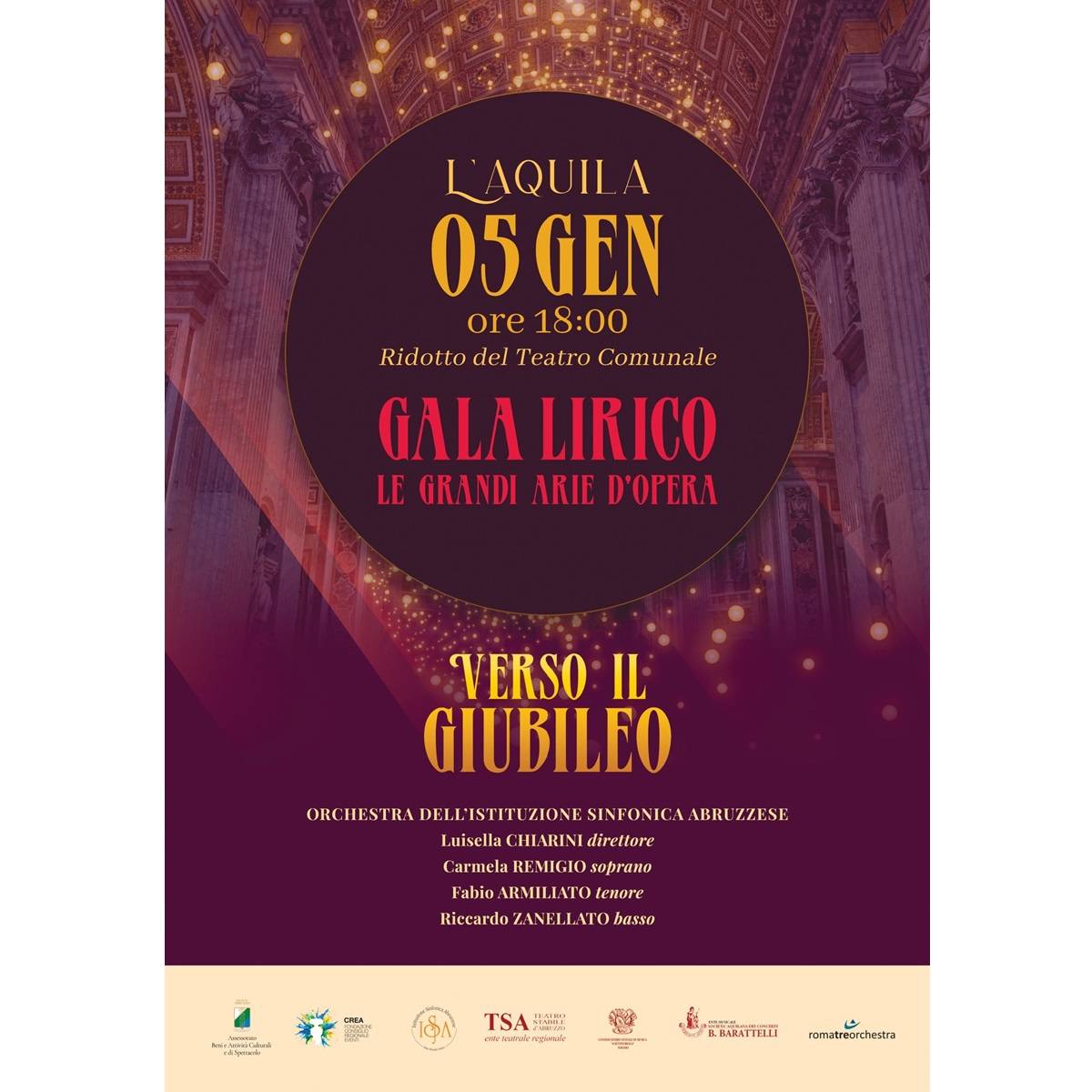 Gala Lirico presso il Ridotto del Teatro Comunale a L'Aquila 5 gennaio 2025 foto