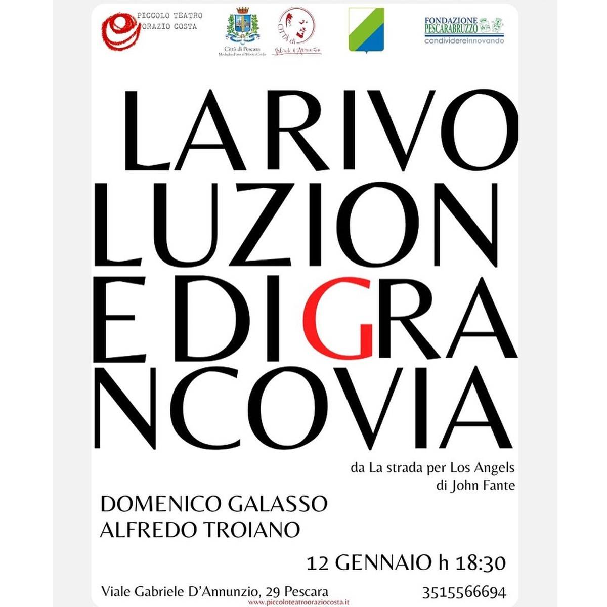 Il teatro delle parole V Appuntamento a Pescara 12 gennaio 2025 foto