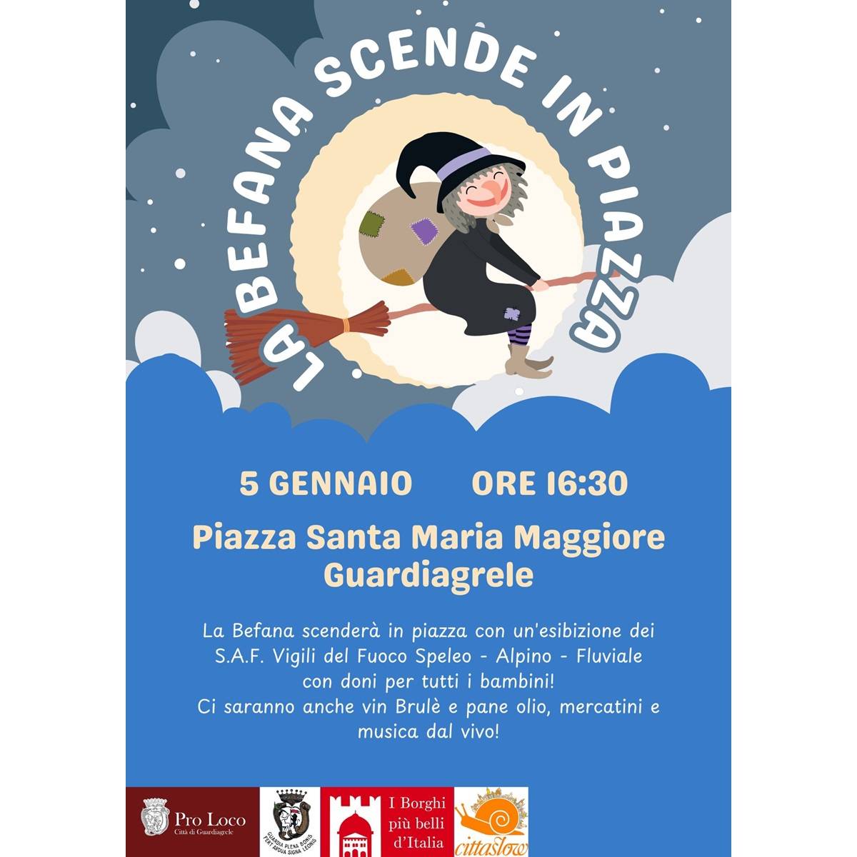La Befana scende in piazza domenica 5 gennaio 2025 a Guardiagrele foto