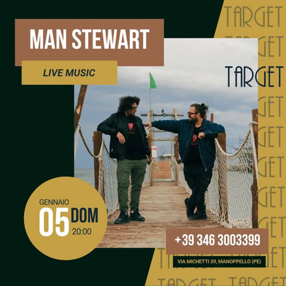 Man Stewart presso il Target a Manoppello domenica 5 gennaio 2025 foto