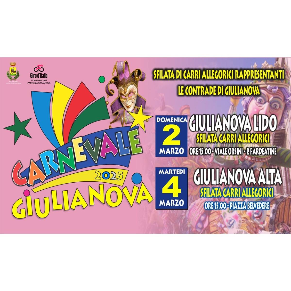 Gran Carnevale Giuliese 2 marzo 2025 foto