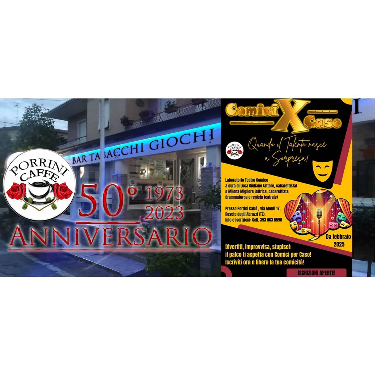 Laboratorio di Teatro Comico (Cabaret) a Roseto degli Abruzzi 6 febbraio 2025 foto