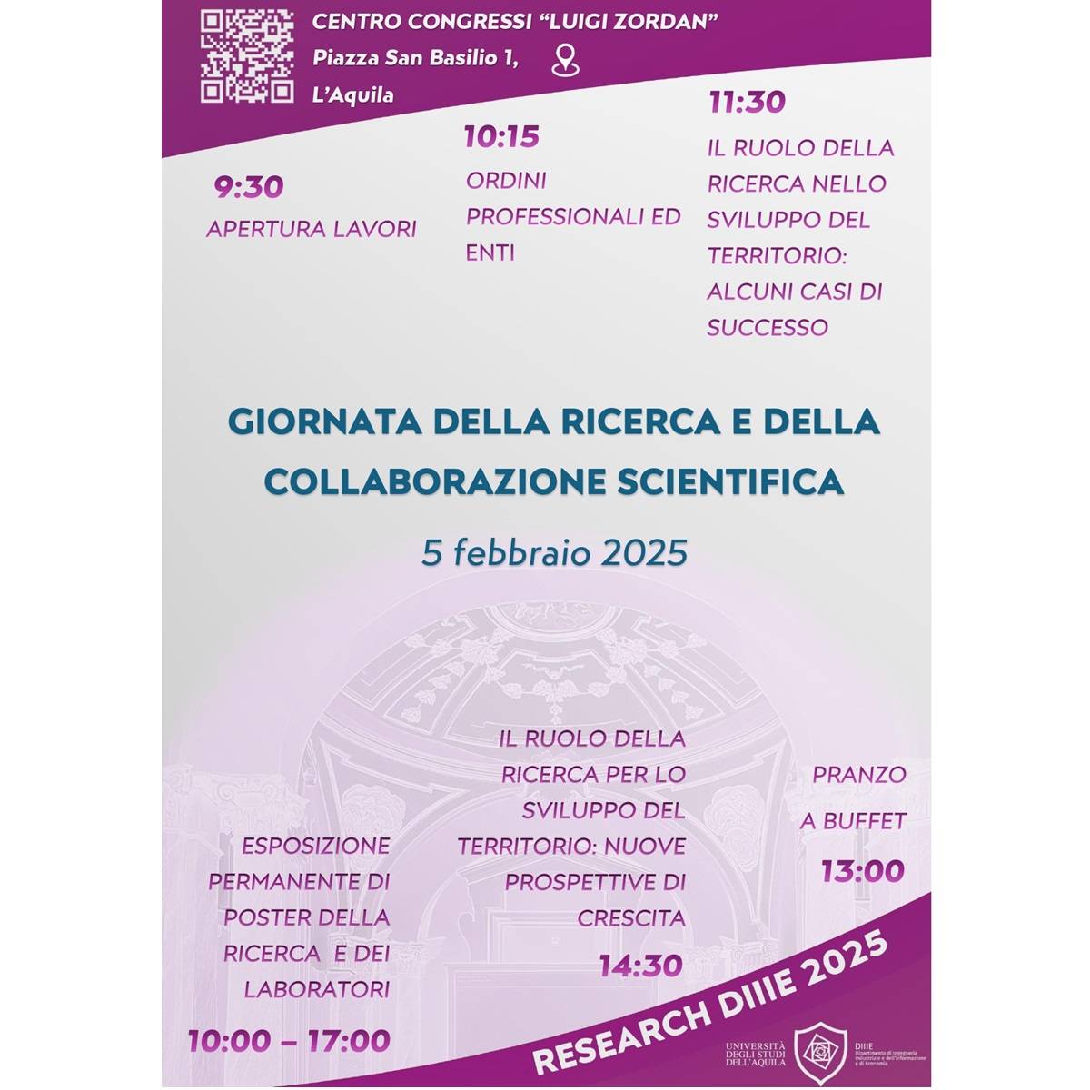 Mercoledì 5 febbraio 2025 a L'Aquila il workshop Research DIIIE 2025 foto
