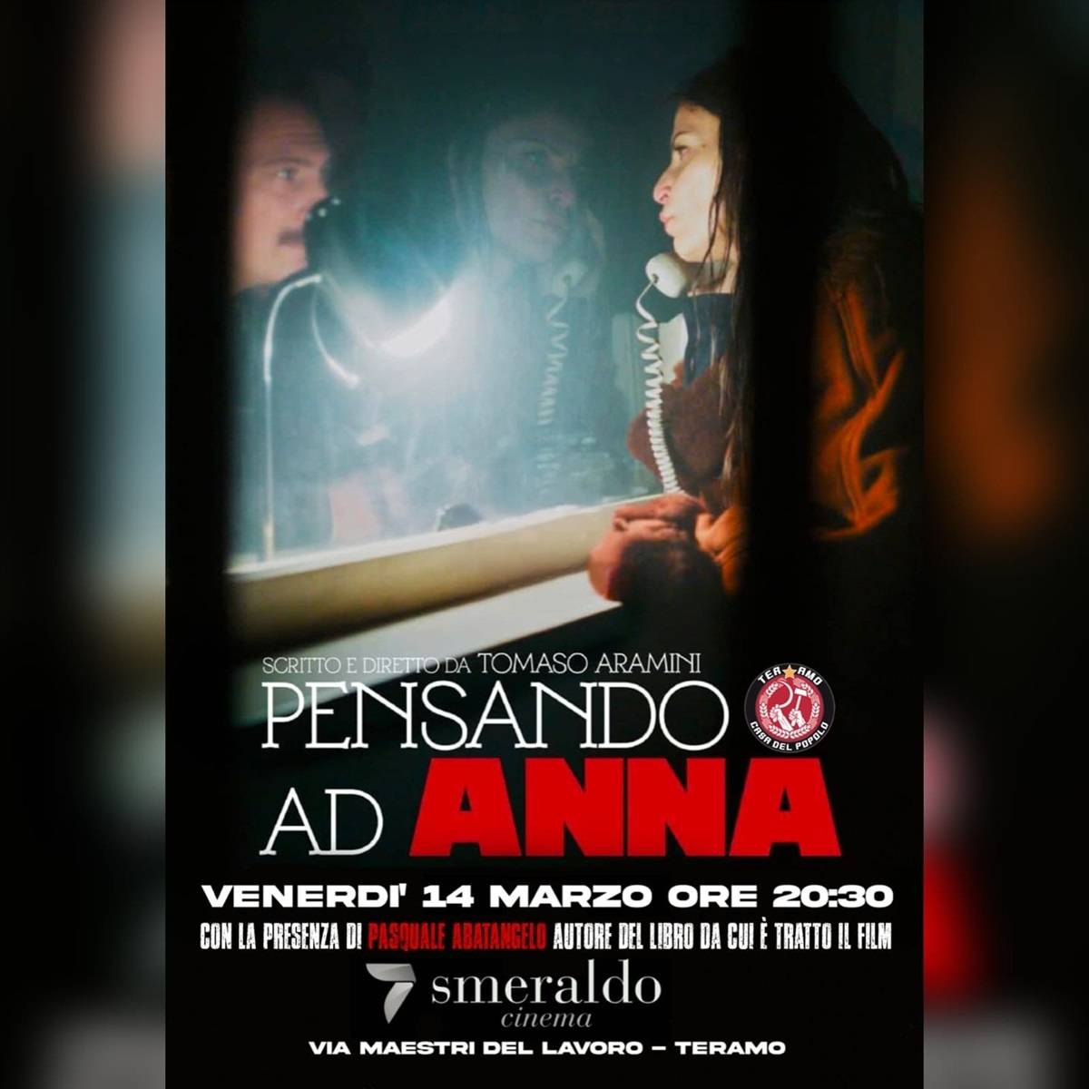 Proiezione del film Pensando ad Anna presso il Cinema Smeraldo a Teramo 14 marzo 2025 foto