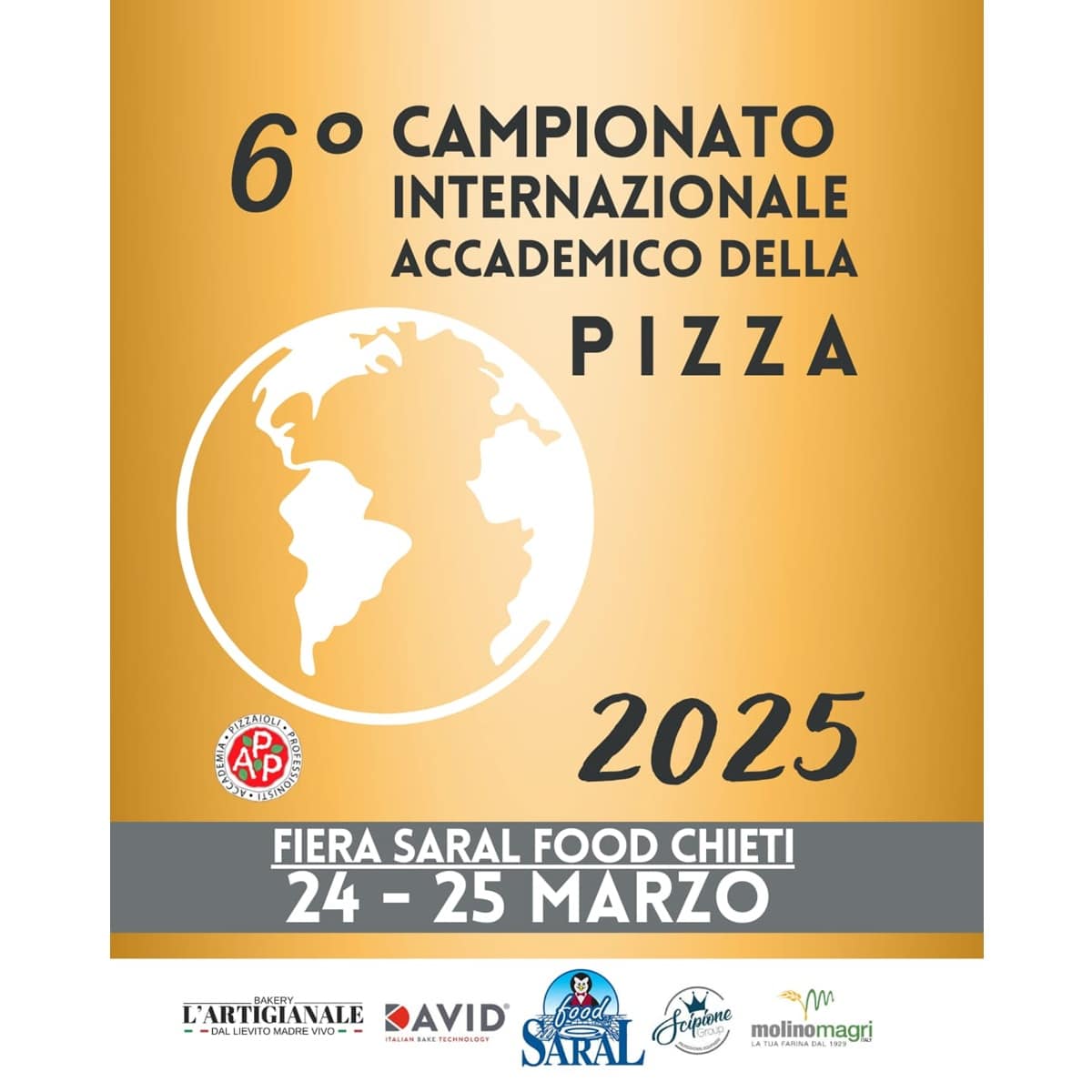 6a edizione del Campionato Internazionale Accademico della Pizza 2025