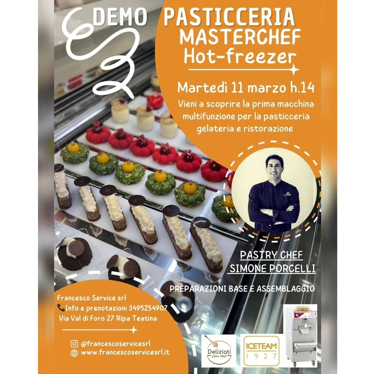 Demo pasticceria masterchef presso Francesco Service Srl a Ripa Teatina 11 marzo 2025 foto