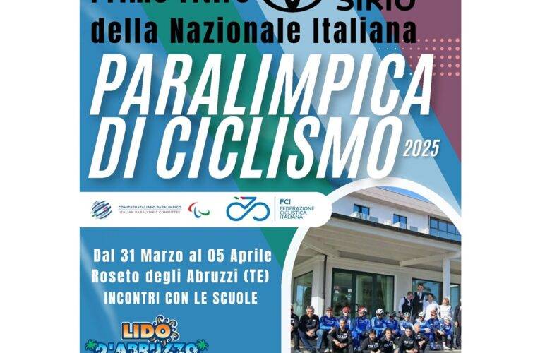 Roseto degli Abruzzi pronta ad accogliere nazionale di paraciclismo